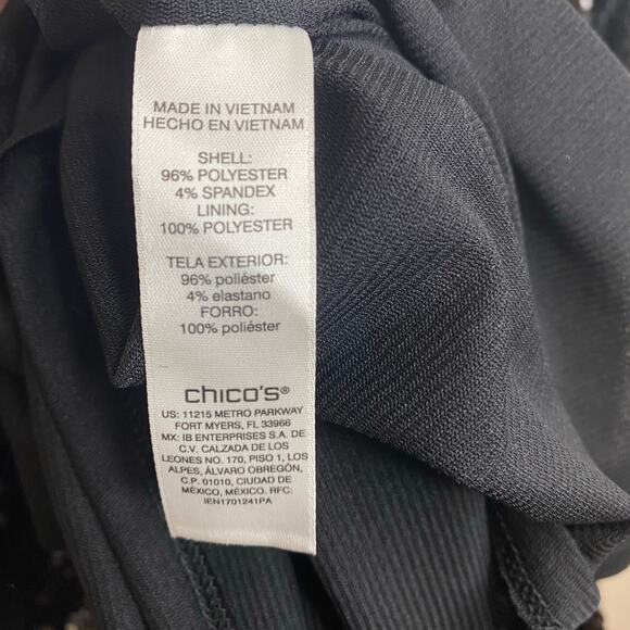 Chicos Sequin Bell Sleeve 3/4 Sleeve Holiday Party Dress Size 2 (Large) NWT - Picture 5 of 7